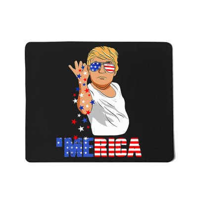 Patriotic Funny Trump Salt Merica Freedom 4th of July Mousepad