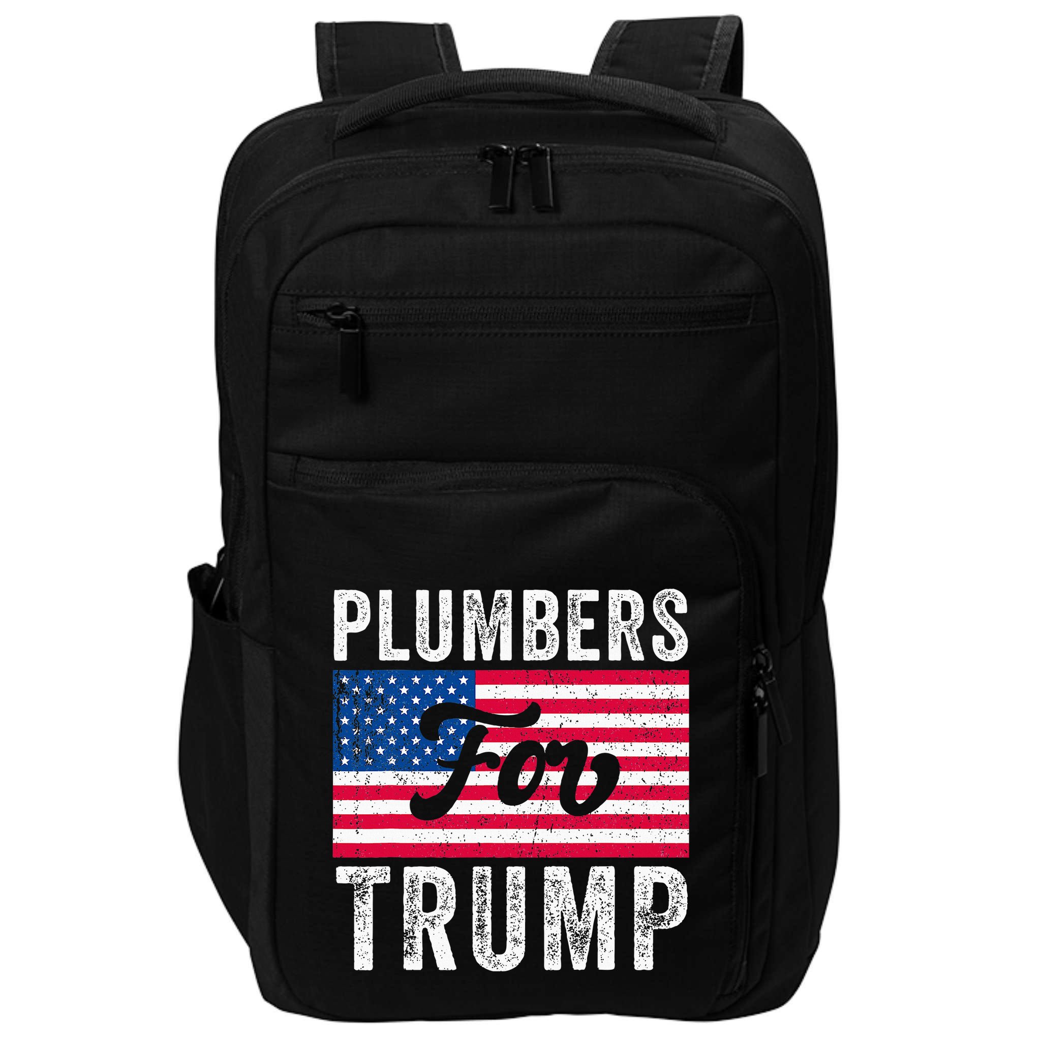 Plumbers For Trump Usa Flag 2024 Election Impact Tech Backpack