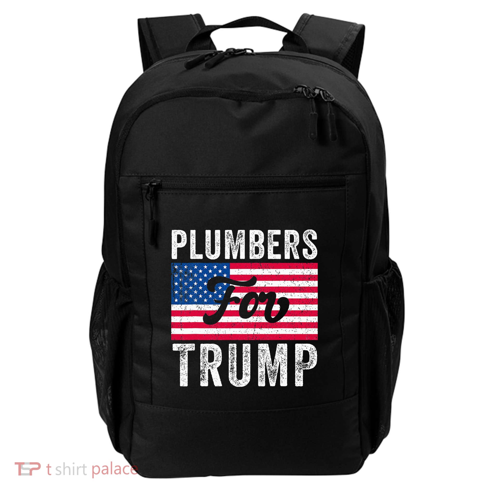 Plumbers For Trump Usa Flag 2024 Election Backpack