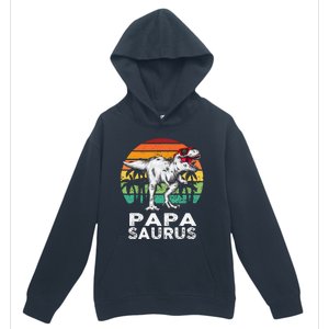 Papasaurus Funny T Rex Dinosaur Papa Saurus Family Matching Urban Pullover Hoodie