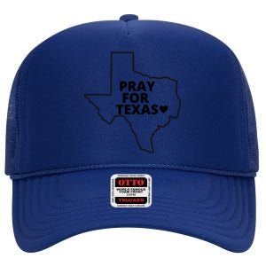 Pray For Texas Uvalde Strong High Crown Mesh Back Trucker Hat