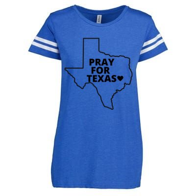 Pray For Texas Uvalde Strong Enza Ladies Jersey Football T-Shirt