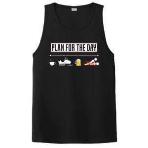 Plan For The Day Funny Snowmobile Gift PosiCharge Competitor Tank