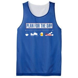 Plan For The Day Funny Snowmobile Gift Mesh Reversible Basketball Jersey Tank