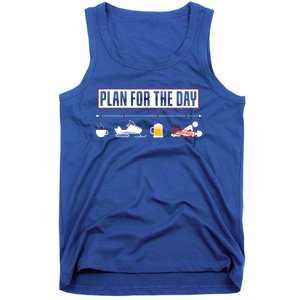 Plan For The Day Funny Snowmobile Gift Tank Top