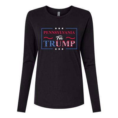 Pennsylvania For Trump Pro Vote Republican 2020 Gift Womens Cotton Relaxed Long Sleeve T-Shirt