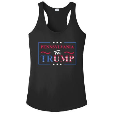 Pennsylvania For Trump Pro Vote Republican 2020 Gift Ladies PosiCharge Competitor Racerback Tank