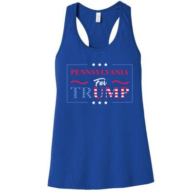 Pennsylvania For Trump Pro Vote Republican 2020 Gift Women's Racerback Tank