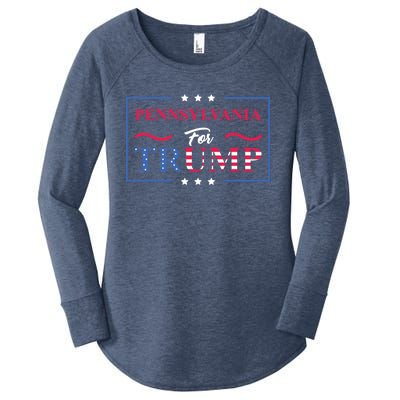 Pennsylvania For Trump Pro Vote Republican 2020 Gift Women's Perfect Tri Tunic Long Sleeve Shirt