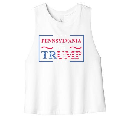 Pennsylvania For Trump Pro Vote Republican 2020 Gift Women's Racerback Cropped Tank