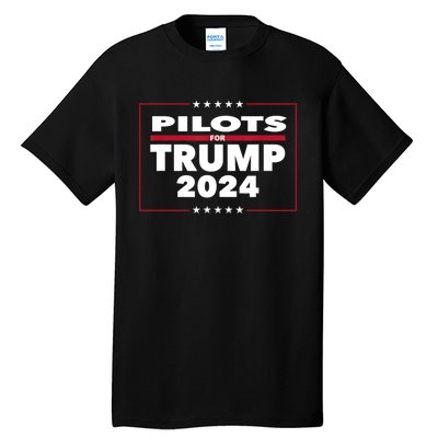 Pilots For Trump 2024 President Republican Pilots Tall T-Shirt