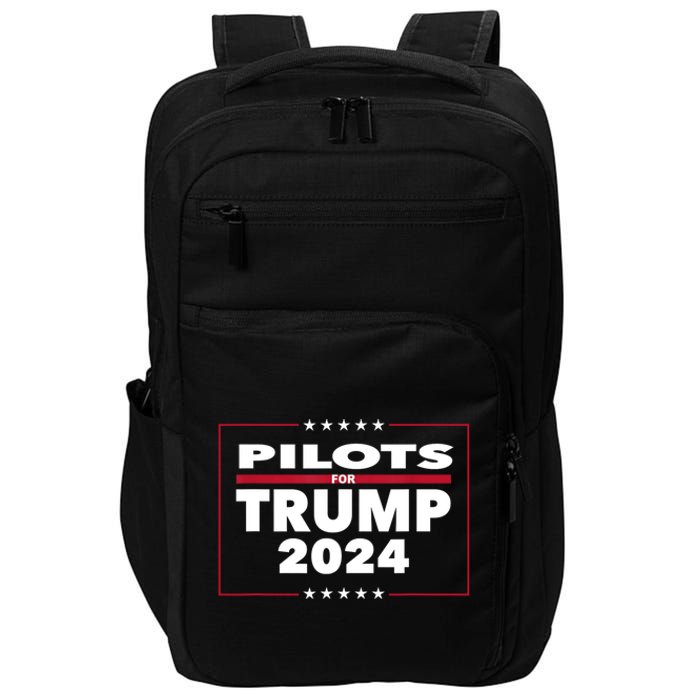 Pilots For Trump 2024 President Republican Pilots Impact Tech Backpack