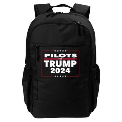 Pilots For Trump 2024 President Republican Pilots Daily Commute Backpack