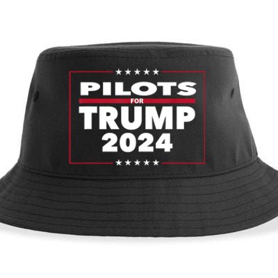 Pilots For Trump 2024 President Republican Pilots Sustainable Bucket Hat