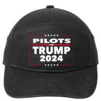 Pilots For Trump 2024 President Republican Pilots 7-Panel Snapback Hat