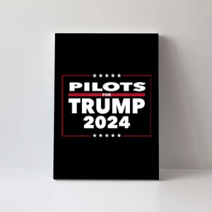 Pilots For Trump 2024 President Republican Pilots Canvas