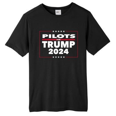 Pilots For Trump 2024 President Republican Pilots Tall Fusion ChromaSoft Performance T-Shirt