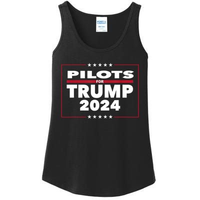 Pilots For Trump 2024 President Republican Pilots Ladies Essential Tank