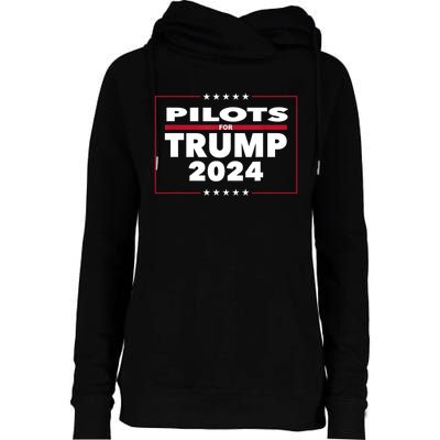 Pilots For Trump 2024 President Republican Pilots Womens Funnel Neck Pullover Hood