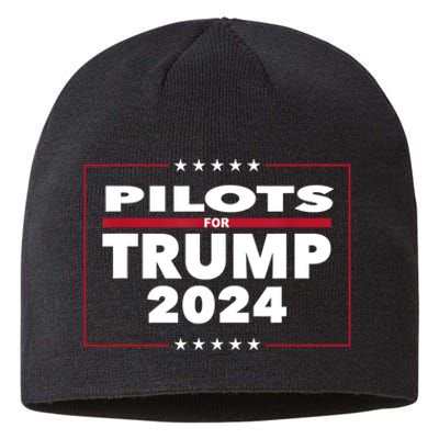 Pilots For Trump 2024 President Republican Pilots Sustainable Beanie