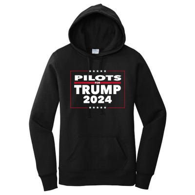 Pilots For Trump 2024 President Republican Pilots Women's Pullover Hoodie