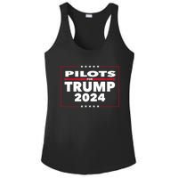 Pilots For Trump 2024 President Republican Pilots Ladies PosiCharge Competitor Racerback Tank