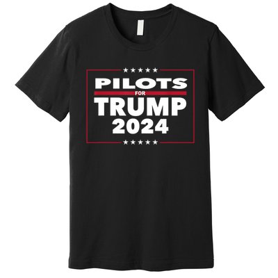 Pilots For Trump 2024 President Republican Pilots Premium T-Shirt