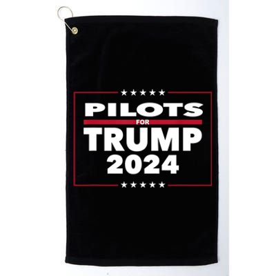 Pilots For Trump 2024 President Republican Pilots Platinum Collection Golf Towel