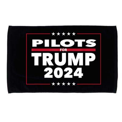 Pilots For Trump 2024 President Republican Pilots Microfiber Hand Towel