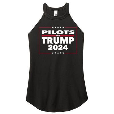 Pilots For Trump 2024 President Republican Pilots Women’s Perfect Tri Rocker Tank