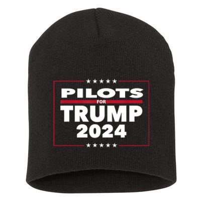 Pilots For Trump 2024 President Republican Pilots Short Acrylic Beanie