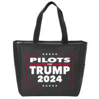 Pilots For Trump 2024 President Republican Pilots Zip Tote Bag