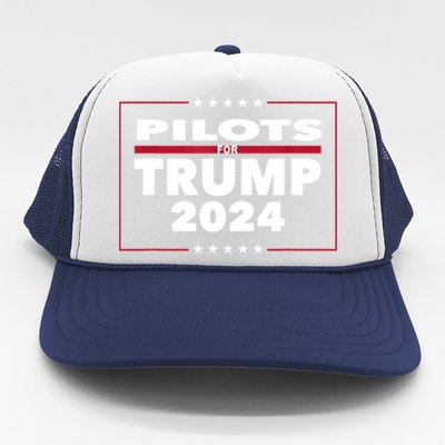 Pilots For Trump 2024 President Republican Pilots Trucker Hat