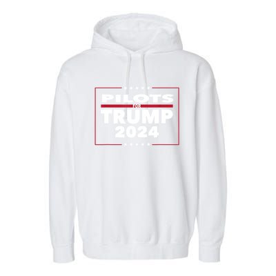 Pilots For Trump 2024 President Republican Pilots Garment-Dyed Fleece Hoodie