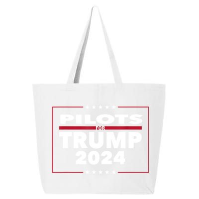 Pilots For Trump 2024 President Republican Pilots 25L Jumbo Tote