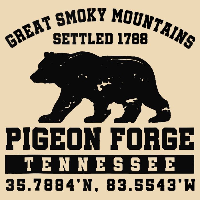 Pigeon Forge Tennessee Bear Great Smoky Mountains Bag