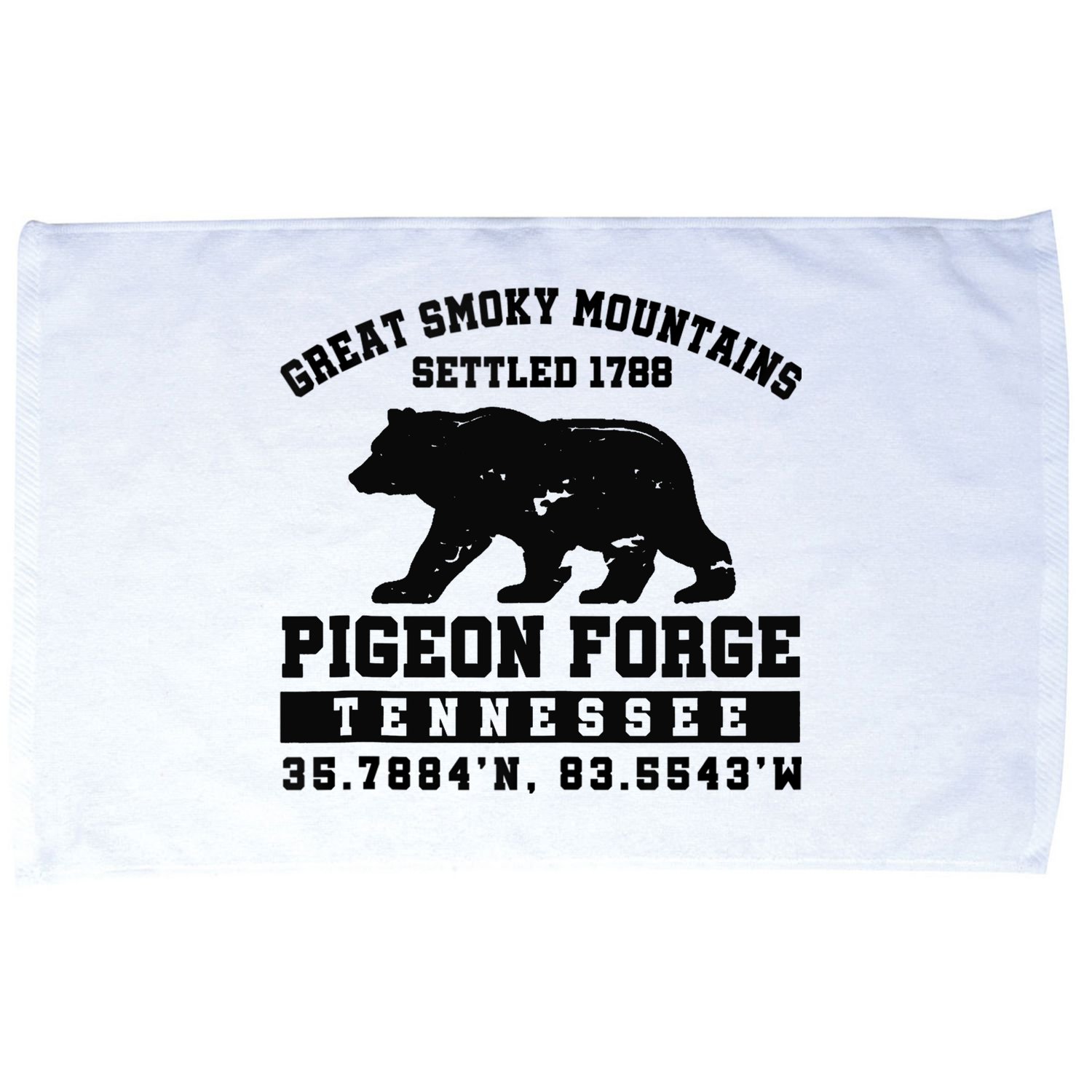 Pigeon Forge Tennessee Bear Great Smoky Mountains Microfiber Hand Towel