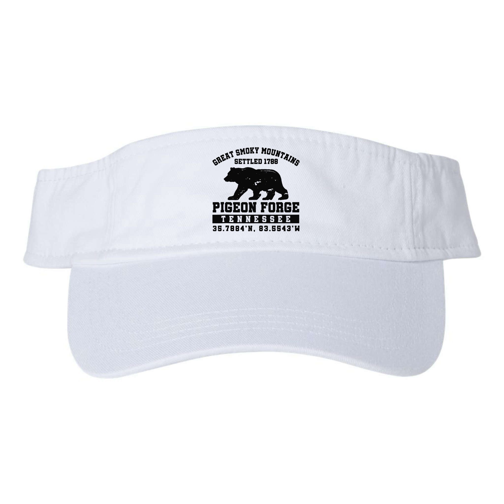 Pigeon Forge Tennessee Bear Great Smoky Mountains Visor