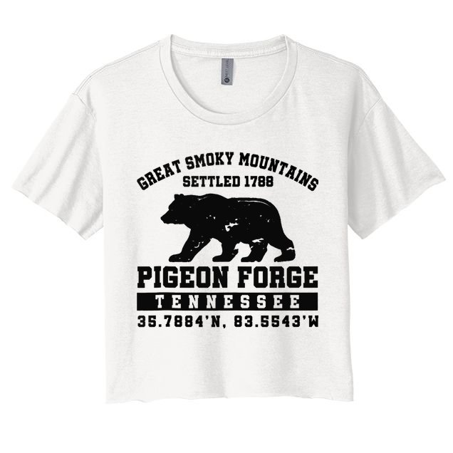 Pigeon Forge Tennessee Bear Great Smoky Mountains Crop Top