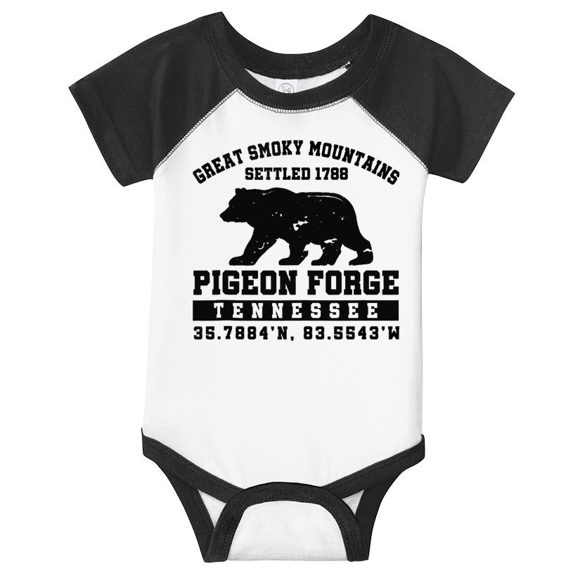 Pigeon Forge Tennessee Bear Great Smoky Mountains Infant Baby Jersey Bodysuit
