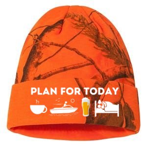 Plan For Today Meaningful Gift Funny Boat Captain And Boating Great Gift Kati Licensed 12" Camo Beanie