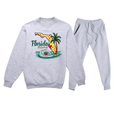 Pray For Tampa Bay Florida Strong Premium Crewneck Sweatsuit Set