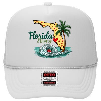 Pray For Tampa Bay Florida Strong High Crown Mesh Back Trucker Hat