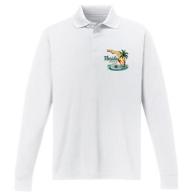 Pray For Tampa Bay Florida Strong Performance Long Sleeve Polo