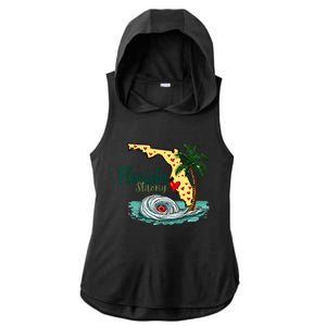 Pray For Tampa Bay Florida Strong Ladies PosiCharge Tri-Blend Wicking Draft Hoodie Tank