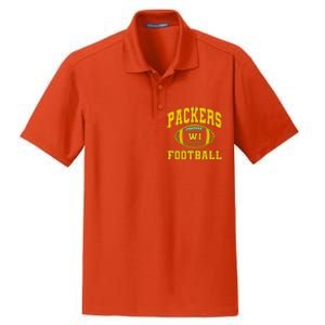 Packers Football Team Fan Dry Zone Grid Polo