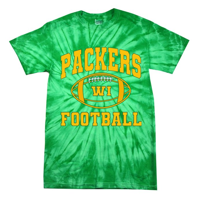 Packers Football Team Fan Tie-Dye T-Shirt