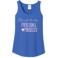 Plans For The Day Pickleball And Prosecco Ladies Gift Ladies Essential Tank