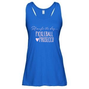 Plans For The Day Pickleball And Prosecco Ladies Gift Ladies Essential Flowy Tank