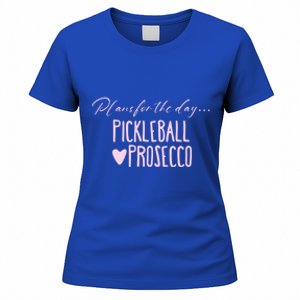 Plans For The Day Pickleball And Prosecco Ladies Gift Women's T-Shirt